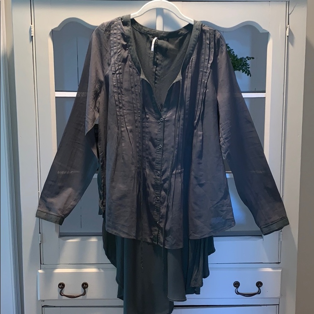 Free People High-low  Blouse